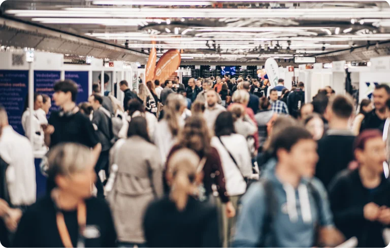 会場内の回遊促進の画面